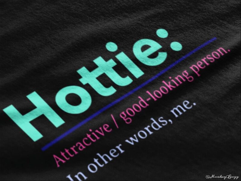 Hottie Oversized Women Graphic T-Shirt