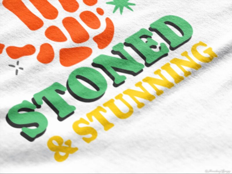 Stoned & Stunning Oversized Women Graphic T-Shirt